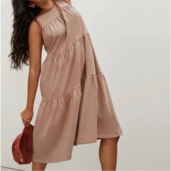 Everlane The Weekend Tiered Dress NWT - Picture 1 of 15